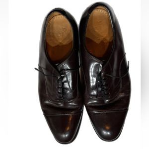 Johnson Murphy Optima Lace Up Oxford Dress Shoes Men Brown Cordova